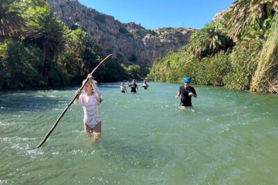 River Trekking at Kourtaliotiko Gorge Waterfalls to Preveli Beach - The day at a glance: waterfall, river trek, and a palm-forest finale