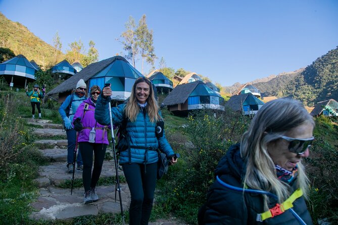 Salkantay Trek Challenge – 3 Days / 2 Nights - The support setup: horse duffels, sleeping bag, and safety gear