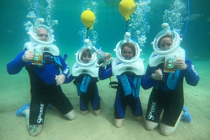 Sea Trek (exclusive in Lanzarote) - Who should go: families, non-swimmers, and first-timers who want an underwater view
