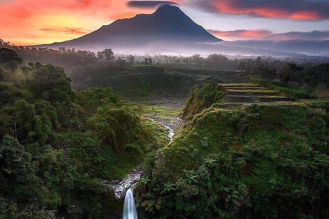 Selogriyo Temple and Trekking Java Rice Terraces, hidden waterfall -Nature Java - Walking the rice terraces to Selogriyo Temple