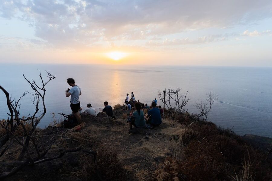 Stromboli: Sunset Trekking at Sciara del Fuoco - The climb up to 400 meters: steep, paced, and built for viewing