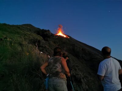 Stromboli: Sunset Trekking at Sciara del Fuoco - Meeting Ashara in Piazza San Vincenzo and getting your gear