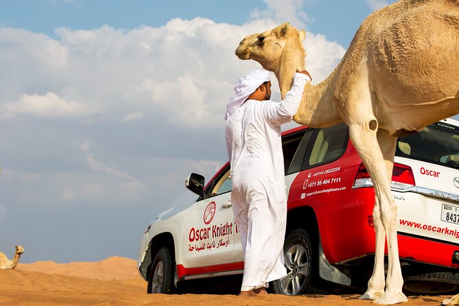 Sunset Camel Trekking with Falcon Show & VIP BBQ Dinner - Key things to know before you go