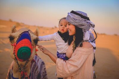 Sunset Quad Bike Safari With Camel Trek, Live Shows and Dinner - Camel Trek: A Slower Beat in a Faster Evening