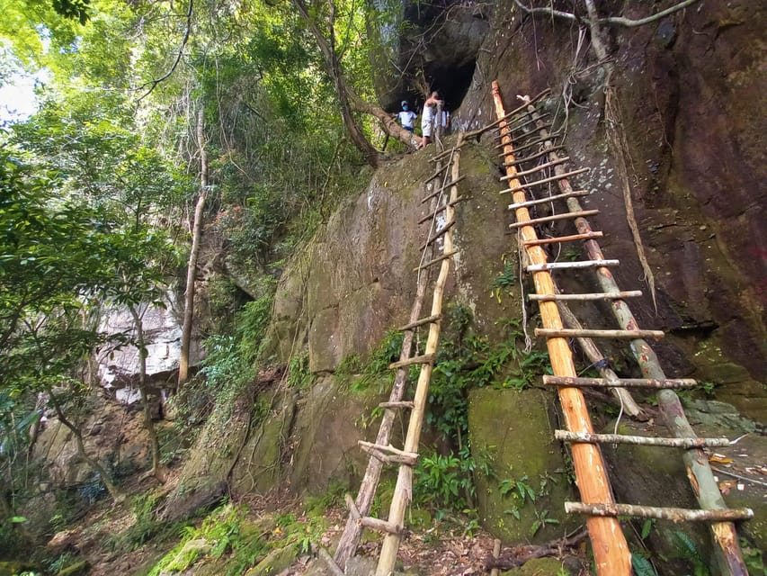 Tien Son Dinh 1-Day Trekking Tour Phu Quoc - The trail reality: steep slopes, rapids, and rocky steps