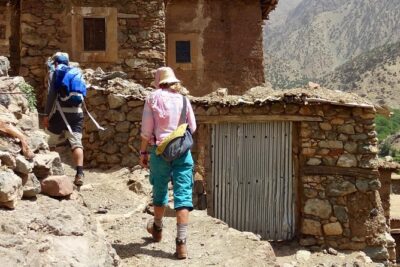 Trekking and Hiking in Morocco 2 Day trek in Atlas Mountains Berber villages - Day 1: crossing Tizi Mzik (2684m) and reaching the 100m waterfalls