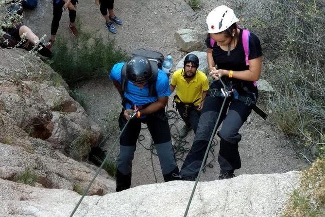 Trekking + Rapeles + Terma de Cacheuta ("Thermal Water Park") - A Full Day Mix: Virgin Trek, 30m Rappel, and Thermal Pools