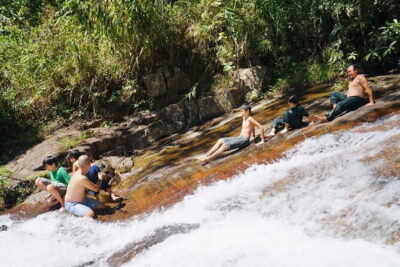 Trekking Tour to Hidden Waterfall & Sturgeon Farm for dog-lovers - Twin Beans Farm sturgeon stop: learning the process in plain terms